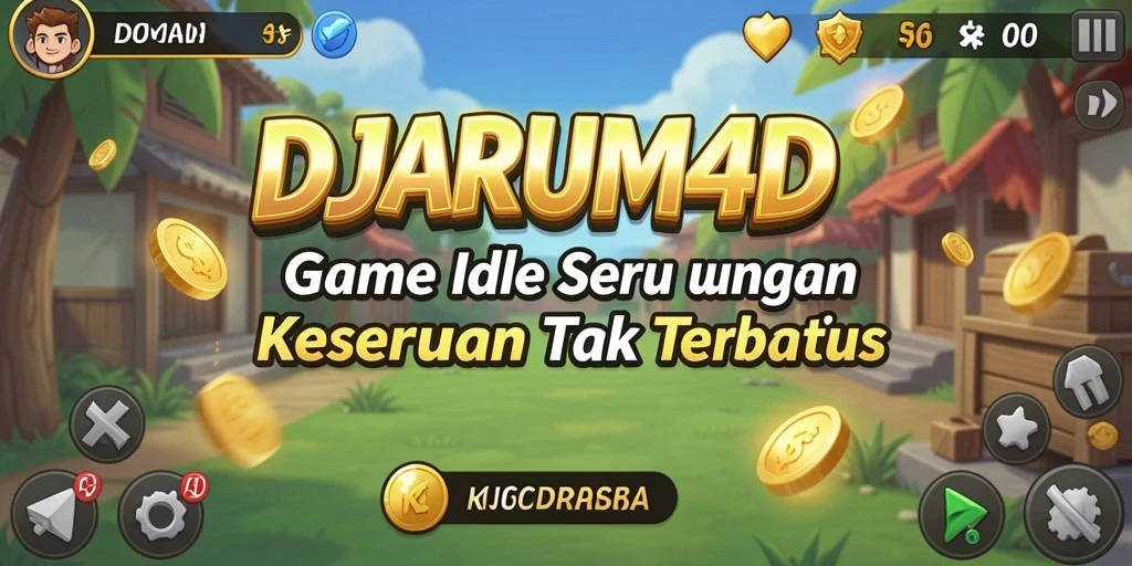 Screenshot gameplay <strong>DJARUM4D</strong> menampilkan karakter sedang mengumpulkan sumber daya.
