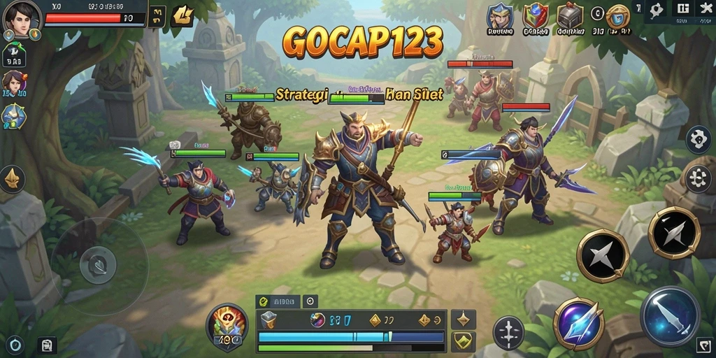 Tampilan gambaran aksi dan strategi dalam GOCAP123 yang seru.