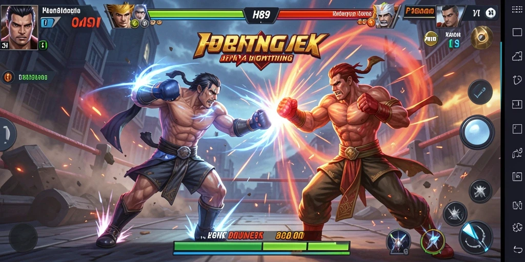 Gameplay H89 menampilkan pertarungan seru dengan berbagai karakter.