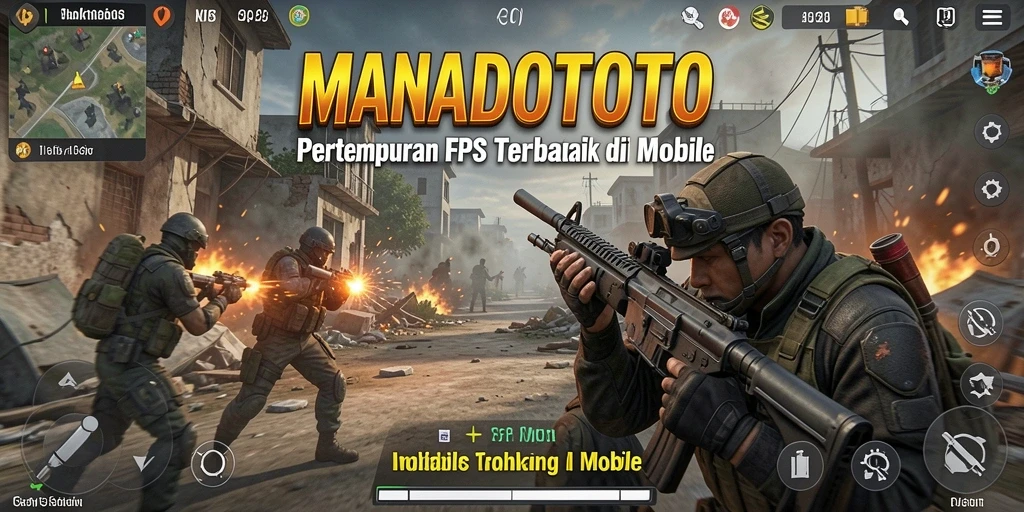 Menampilkan aksi pertempuran intens di gameplay MANADOTOTO.