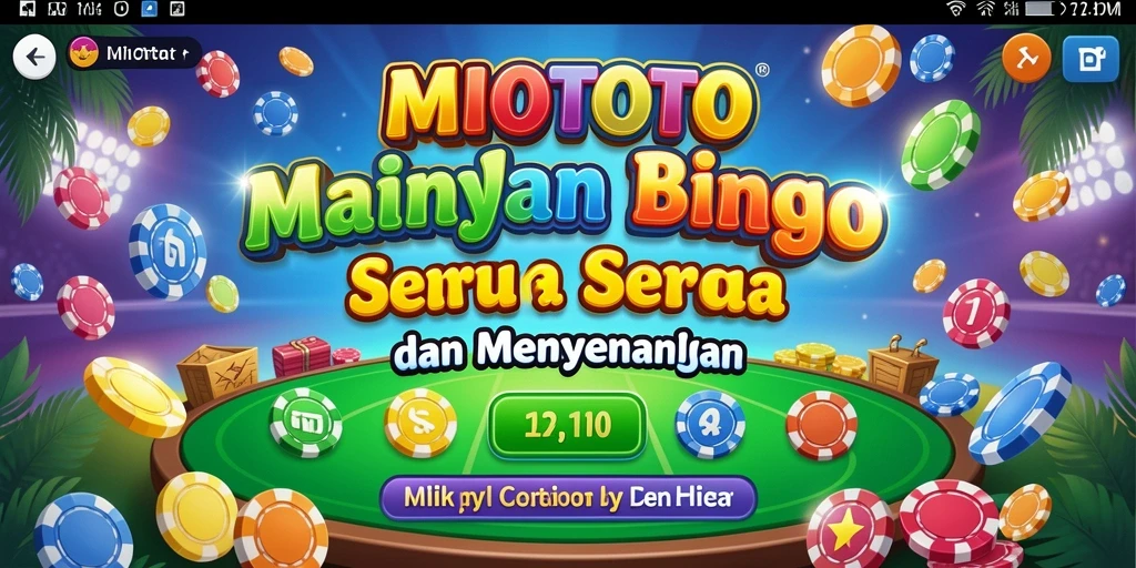 Screenshot gameplay MIOTOTO yang menunjukkan keseruan permainan Bingo.