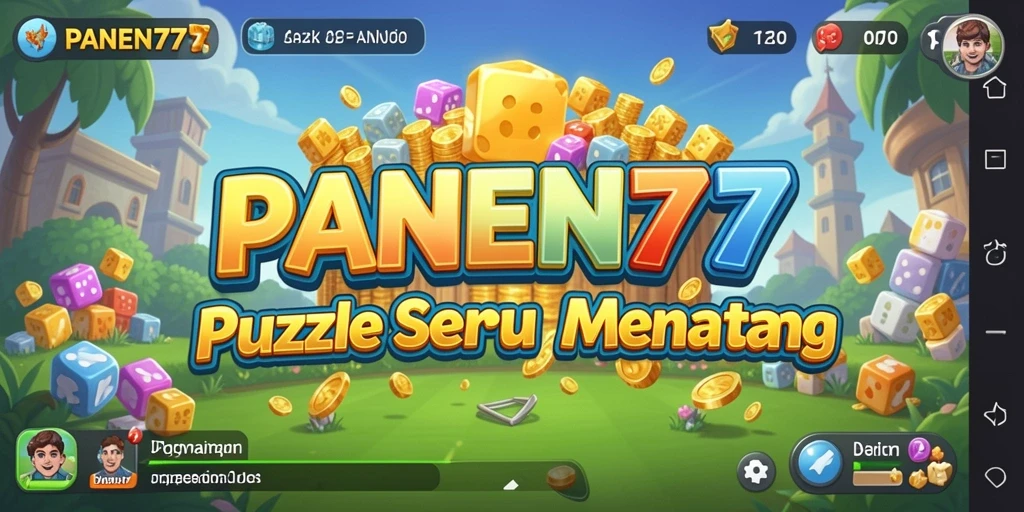 Tampilan gameplay yang menantang di game Puzzle PANEN77.