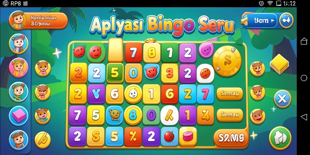 Screenshot gameplay RP8 menampilkan keseruan bermain Bingo.