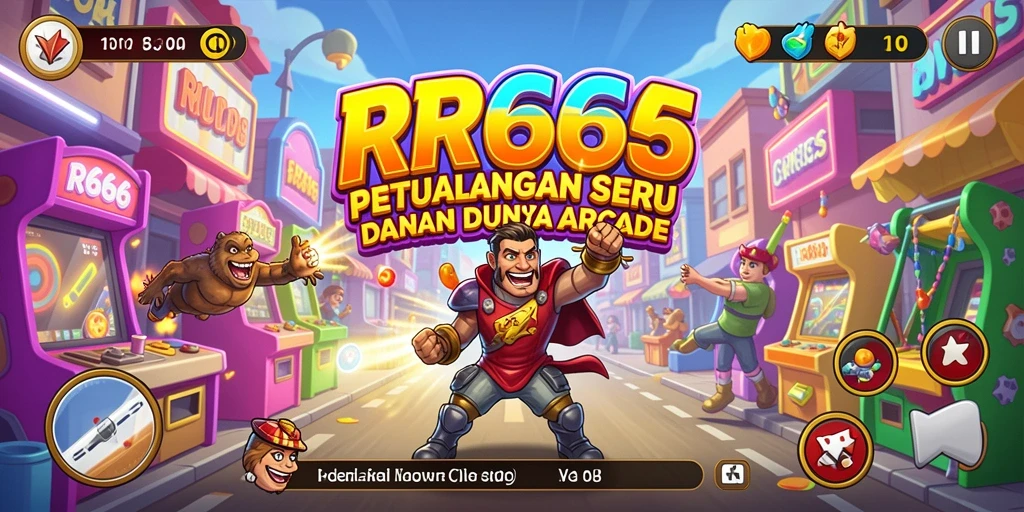 Tampilan gameplay menarik dari RR666 dalam genre Arcade.