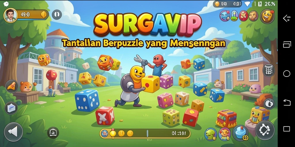 Gameplay menyenangkan dan menantang dari SURGAVIP.